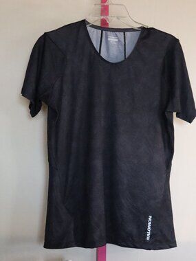 Salomon Activewear top - running, lifting, sports -Black Large NWTs